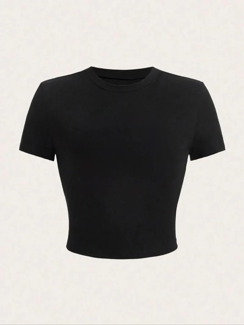 Women'S Letter Print round Neck Graphic Tee, Vintage Trendy Casual Soft Shortsleeve T-Shirt for Daily Wear, Graphic Tees, Lady Comfort Summer Outfit